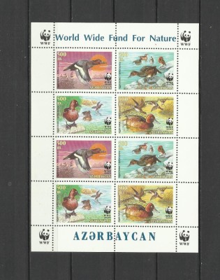 AZERBAIJAN 2000 FAUNA PROTEJATA WWF RATE foto