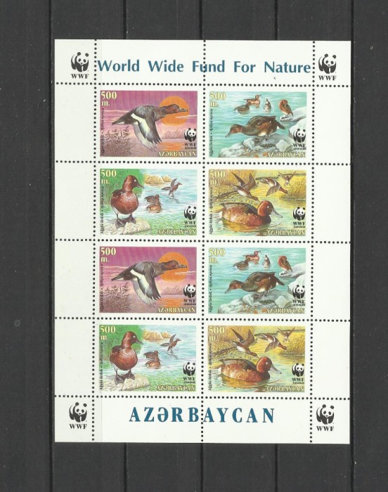 AZERBAIJAN 2000 FAUNA PROTEJATA WWF RATE