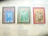 Serie Andora Franceza1970 - Arta - Fresce , 3 valori, Nestampilat
