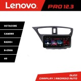 Navigatie Honda Civic 2012-2016 Lenovo PRO 12.3 QLED 8GB RAM 256GB 4G