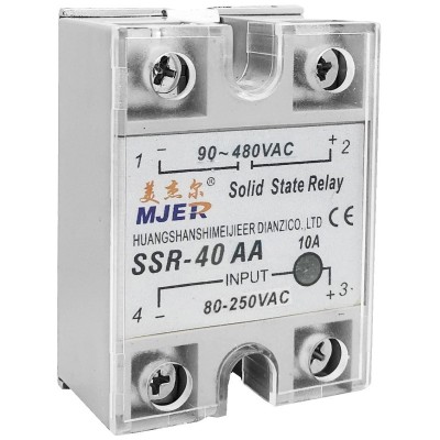 Releu 80-250Vac 40A 90-480Vac solid state SSR-40 AA foto