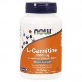 Supliment alimentar, Now Foods L-Carnitina 1000 mg, 100 tablete