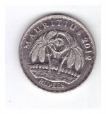 Moneda Mauritius 5 rupees 2012, stare foarte buna, curata, Africa, Nichel