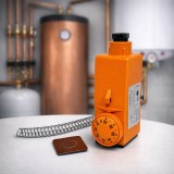 Termostat de Contact cu Brățară pentru Conducte, Reglaj 20-90&deg;C, Control Pompă Recirculare
