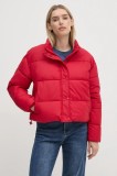 Pepe Jeans geaca CARLEY femei, culoarea rosu, de iarna, PL402453