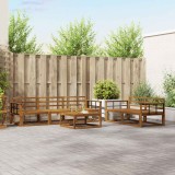 vidaXL Set de canapea 6 pcs natural Lemn Solid de Acacia 3367202