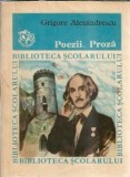 Cumpara ieftin Grigore Alexandrescu Poezii Proza Editura Ion Creanga Biblioteca Scolarului 1980 Editie Veche Carti Colectionabile