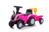 Tractor premergator New Holland, cu remorca, roz, Leantoys