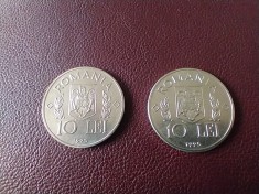 10 lei 1995 FAO fara N - 2 bucati UNC foto