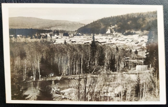 Comandau 1943 - Komando - Covasna - tip fotografie, circulata catre Ujpest (Ungaria), timbru maghiar intact, stampila lizibila