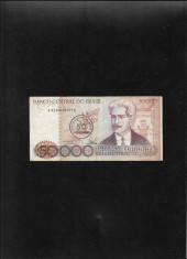 Rar! Brazilia 50 cruzados pe 50000 cruzeiros 1986 seria4220040384 foto