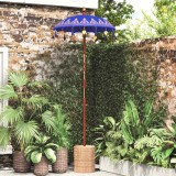 Cumpara ieftin Umbrela balineza cu baza albastru 95 x 95 x 260 cm