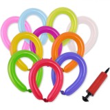 Set Baloane Modelaj cu Pompa, Multicolor, 45 Bucăți, Oem
