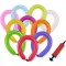 Set Baloane Modelaj cu Pompa, Multicolor, 45 Bucăți