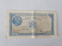 Romania 5000 Lei 1944 Noua foto