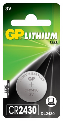 Baterie GP Batteries, butoni (CR2430) 3V lithium, blister 1 buc. foto