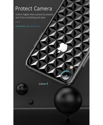 Husa Usams Gelin Series iPhone XS Max Transparent Neagra foto