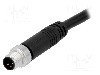 Conector M8, 4 pini, clasa etanseitate IP67, AMPHENOL - 8-04AMMM-SL7A05