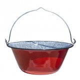 Ceaun smaltuit 14L rosu Zilan EXT 7226