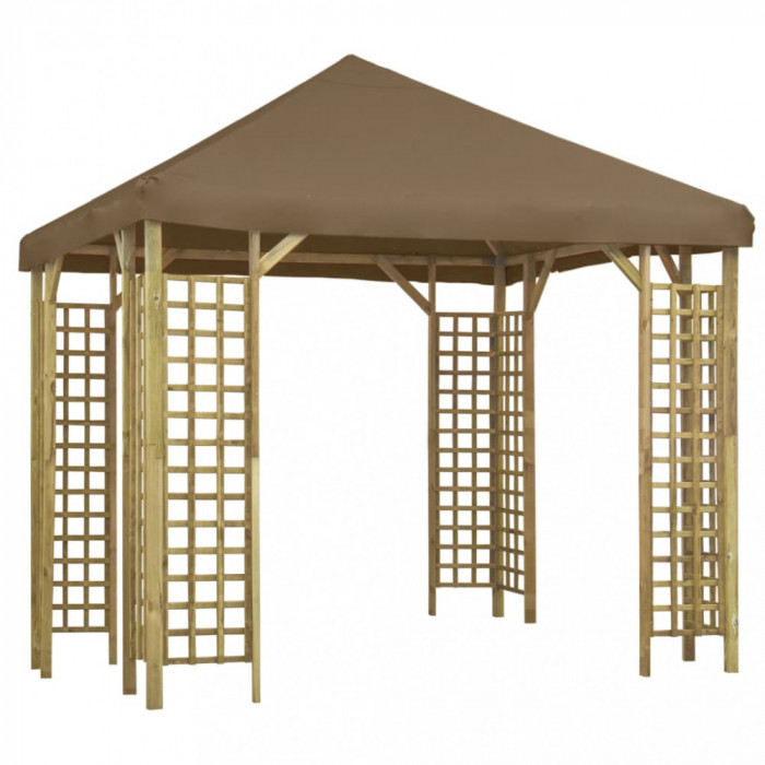 Pavilion, gri taupe, 3 x 3 m (310032+46619)