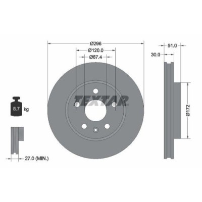 Set disc frana Chevrolet Malibu (V300) 01.12-; Opel Insignia (G09) 07.08-03.17, Insignia A Country Tourer (G09) 07.08-03.17, Insignia Saloon (G09) 07 foto