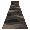 Traversa sisal Floorlux model 20212 negru si coffe, 100 cm, Dreptunghi