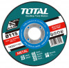 TOTAL - SET 10 DISCURI ABRAZIVE TAIERE METALE - 115X1.2MM PowerTool TopQuality