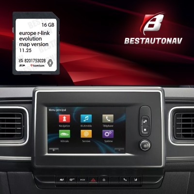 Card navigatie Renault R-LINK Evolution 11.25 Europa 2024 pentru Renault Master foto