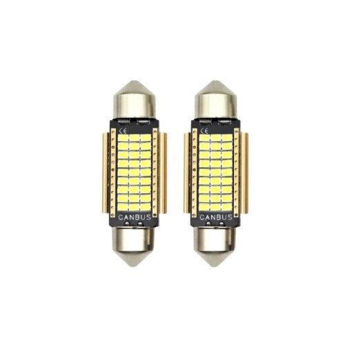Set 2 becuri sofit 41mm 27SMD 2016 12V Canbus Alb Cod: HL