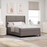 Cumpara ieftin Pat cu saltea cu arcuri și LED Taupe 160x200 cm, material textil