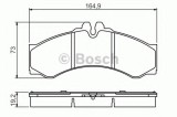 Set placute frana,frana disc MERCEDES SPRINTER 4-t bus (904) (1996 - 2006) BOSCH 0 986 424 832