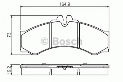 Set placute frana,frana disc MERCEDES SPRINTER 2-t platou / sasiu (901, 902) (1995 - 2006) BOSCH 0 986 424 832 foto