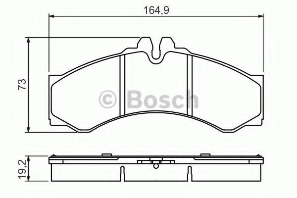 Set placute frana,frana disc MERCEDES SPRINTER 2-t platou / sasiu (901, 902) (1995 - 2006) BOSCH 0 986 424 832