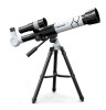 Telescop Copii Trepied 20x 30x 40x, Suport Telefon, Astronomic, 65mm, Alb, Ideal Incepatori