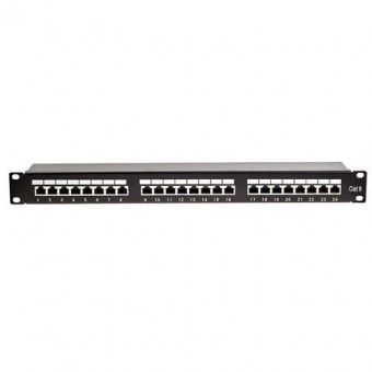 Patch panel 24 porturi ftp cat 5e krone+110 emtex foto