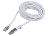 Cablu USB 3.0 RJ45 7,5m alb