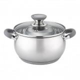 Cumpara ieftin Cratita Oliver Voltz OV51210N22, 22cm, 4.6 l, Inductie, Manere silicon, Inox / gri