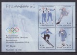Finlanda, sport, Jocurile Olimpice de iarna, patinaj, schi, bloc, MNH