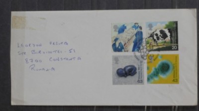 ANGLIA - PLIC CIRCULAT CU SERIE COMPLETA TIMBRE - 5,5 EURO - STAMPILA PRIMA ZI+ foto