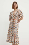 La Petite Fran&ccedil;aise rochie din bumbac midi, evazată, PFRECONFORT