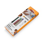 Batoane de lipit colorate cu sclipici 16 buc, 5 culori, 7mm 85&deg;C &Oslash; 7 mm LT Kids Kindergarten pentru 1007-LT