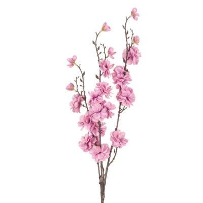 Ramură Artificială Decorative, Model Flori, Culoare Roz, &amp;Icirc;nălțime 90cm foto