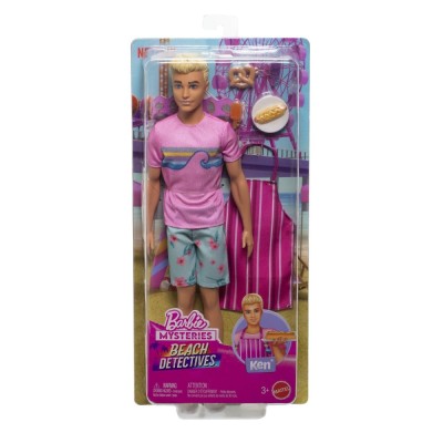 Barbie mysteries detectivi pe plaja papusa ken cu accesorii foto