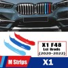 Set Ornamente Grila Fata BMW X1 F48 LCI (2020-2022), 8 Grile, Plastic