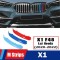 Set ornamente plastic grila fata compatibil BMW X1 2020 - 2022 F48 8B lci