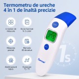 Termometru Digital Frunte și Ureche, Rapid și Precis pentru Bebeluși, Copii și Adulți