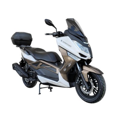 Scuter Barton B-Max 125cc 4T E5 , culoare alb/maro Cod Produs: MX_NEW MXB-MAX125BRTOP foto
