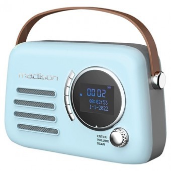 RADIO FM/DAB PORTABIL VINTAGE 30W CU FUNCTIE BLUETOOTH/AUX foto