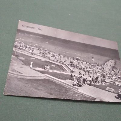 CARTE POSTALA EFORIE SUD -PLAJA CIRCULATA foto
