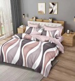 Cumpara ieftin Lenjerie Pat Bumbac 6 Piese Alabama SF197 Imprimeu, Fara Elastic. Gri/Albastru/Negru/Rosu. Dimensiuni multiple